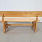 Vintage Eetkamer Set Schragentafel Bank Stoelen Krukken ´60 thumbnail 24