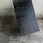 Slatted Black Wooden Bench / Coffee Table thumbnail 4