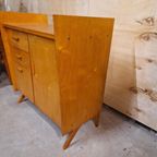 50's Vintage Commode Berkenhout Kast Dressoir Jaren 50 thumbnail 4