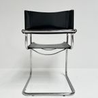 Set Van 4 Lederen Mart Stam S34 Stoelen, 1970's thumbnail 13