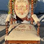 Twisted Leg Antique Side French Chairs thumbnail 2