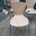 Set 4 Bingo Eetkamerstoelen Vlinderstoel Retro Design Stoelen thumbnail 13
