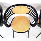 4X Vintage Stoelen Memphis Stijl thumbnail 9