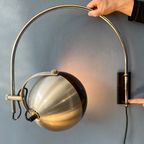 Vintage Jaren '70 Space Age Arc Wandlamp 'Globe' Van Dijkstra thumbnail 6