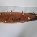 Vintage Koehoorn Mancave Kapstok. thumbnail 5