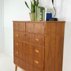 Scandinavisch Vintage Teak Fineren Ladekast Bjorli thumbnail 12