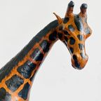 Set Mid-century Handgeschilderde Lederen Giraffen Xl 1970’s thumbnail 18