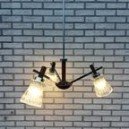 Vintage Hanglamp Hout & Chroom thumbnail 6