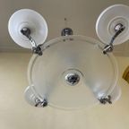 Grote Art Deco 1930 Lamp Hanglamp 4 Arms Frans thumbnail 7