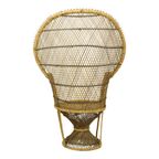 Grote Rotan Rieten Pauwstoel Troon Emanuelle Boho 131Cm thumbnail 9