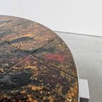 Vintage Salontafel Tegeltafel Fatlava Rond thumbnail 9