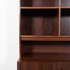 1970’S Danish Walnut Veneer Cabinet / Boekenkast / Buffetkast / Kast thumbnail 5