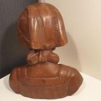 Kunsthars Buste Borstbeeld Jonge Vrouw Genummerd thumbnail 3