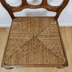 Set Vintage Brocante, Landelijke Eettafelstoelen, Stoelen Set Prijs thumbnail 10