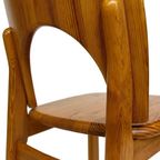 Vintage Set Van Vier Rainer Daumiller Grenen Stoelen Design thumbnail 7