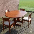 Retro Scandinavisch Design Eethoek Tafel Met 4 Stoelen thumbnail 8