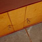 Vintage Wortelhouten Dressoir Jaren 60 thumbnail 7