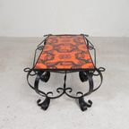 Vintage Tegeltafel, Salontafel Met 8 Tegels, Jaren 60 thumbnail 14