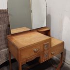 Vintage Kaptafel - Toilettafel - Spiegelkast thumbnail 5