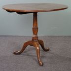 Prachtige Grote Engelse Eiken Tilt-Top Tafel 18E Eeuws. thumbnail 2