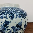 Vintage Delftsblauwe Vaas, Bloemenvaas Porselein 012 thumbnail 3