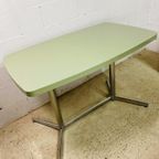 Vintage Formica Tafel Met Muntgroen Blad thumbnail 2