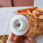Vintage Chinees Porselein Theekopjes Geel thumbnail 10