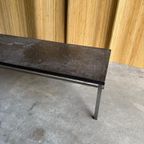 Vintage Brutalist Salontafel Leistenen Blad thumbnail 7