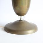 Large Brass Chalice Lamp, 1930s-1940s thumbnail 8