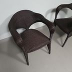 Set Of Postmodern Rattan Chairs 80S thumbnail 12