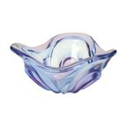 Vintage Murano Schaal Fruitschaal Blauw Paars Glas Sixties thumbnail 10