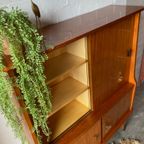 Retro Vintage Mid-century Dressoir,high-board,barkast,vitrine thumbnail 8