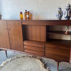 Retro Vintage Mid-Century Dressoir,High-Board,Wandkast Xl thumbnail 3