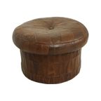 Design Mushroom Poef Opbergruimte De Sede Bruin Leer 57cm thumbnail 7