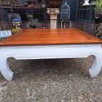 Grote Oosterse Opium Tafel. 110x110cm En 45cm Hoog. thumbnail 3
