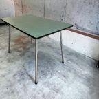 Vintage Muntgroene Formica Tafel / Keukentafel thumbnail 2