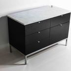 Vintage Mid-century Directeurskast Met Marmer Van Florence Knoll Voor Knoll International thumbnail 5