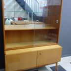 Jitona Blond Wood Showcase Cabinet1960S By Bohumil Landsman thumbnail 7