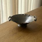 Vintage Hand-wrought Hammered Aluminum Bowl thumbnail 2