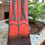 Fat Lava Fatlava Germany Vaas Vaasje Rood Bruin Vintage thumbnail 8