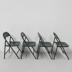 Set Van 4 Industriële Stalen Klapstoelen Du-Al Dare Inglis thumbnail 10