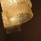 Vintage Plafondlamp, Kroonluchter - Jaren '60, Messing, Glas thumbnail 2