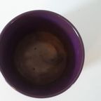 Grote Vintage Bloempot Paarse Retro Pot Jaren 70 thumbnail 6