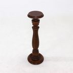 Decorative Solid Wooden Pedestal 1970S thumbnail 3
