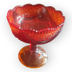 Carnaval Glas Rood Oranje Schaaltje Ijscoupe Op Voet thumbnail 2