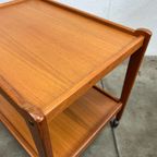 Vintage Deense Trolley / Bijzetmeubel, Teak, Brdr Furbo, 1960's thumbnail 13