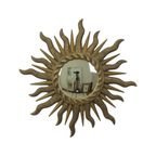 Sixties Sunburst Butler Spiegel Zonnespiegel Bol Glas Hars 43Cm thumbnail 2