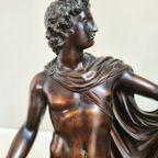 Mooi Bronzen Beeld Van Apollo Belvedere thumbnail 9