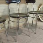 Set Van 4 Vintage Postmodern Italiaans Eetkamerstoelen thumbnail 3