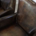 Set Van 4 Zeer Mooie Schapenleren Design Eetkamerstoelen Van Bart van Bekhoven thumbnail 16